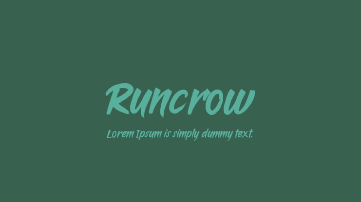 Runcrow Font