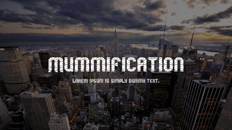 Mummification Font