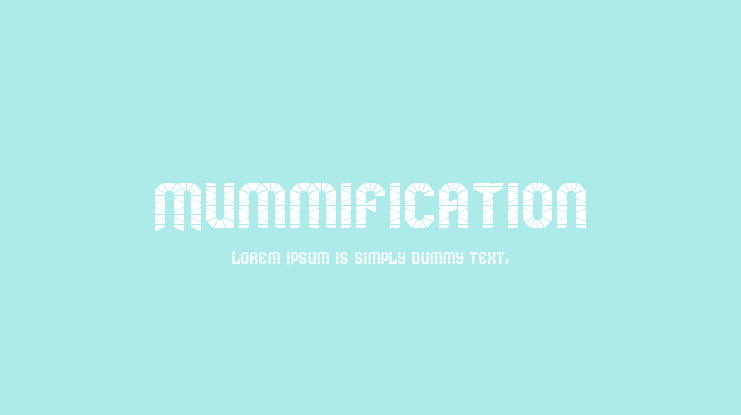 Mummification Font