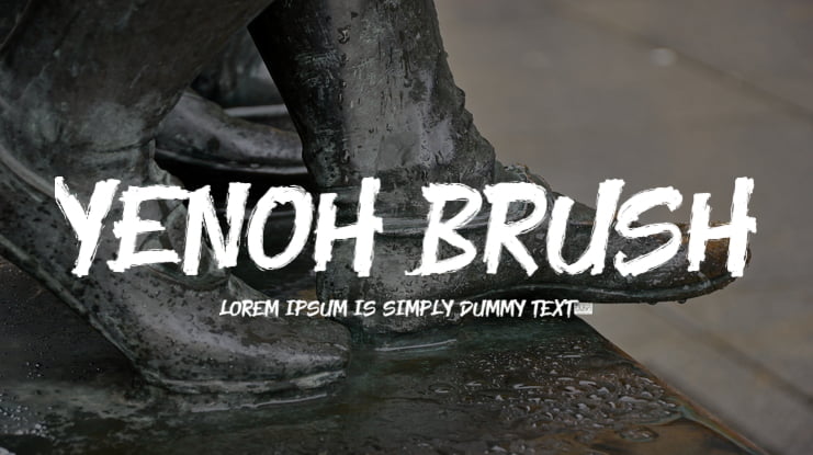 Yenoh Brush Font