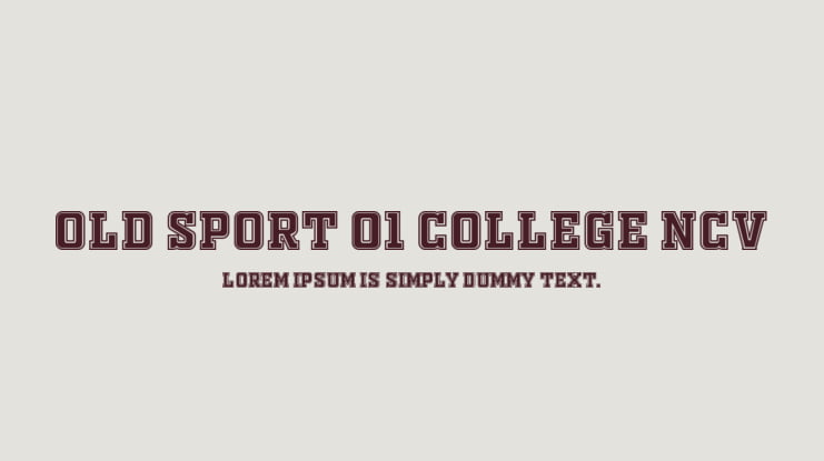 Classic College Font Vintage Sport Serif Font In American Style For