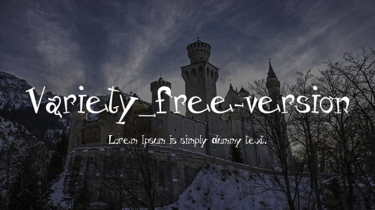 Variety_free-version Font