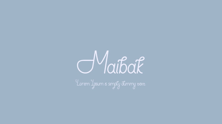 Maibak Font