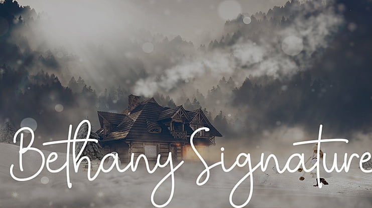 Bethany Signature Font