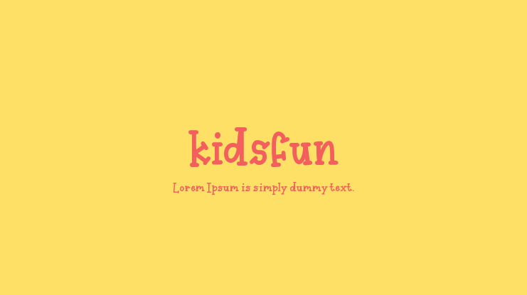 kidsfun Font