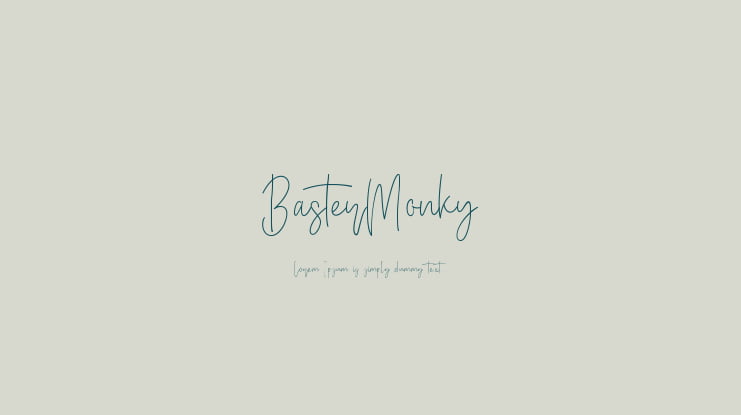 BasterMonky Font