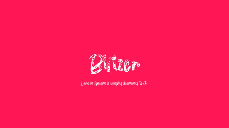 Blitzer Font