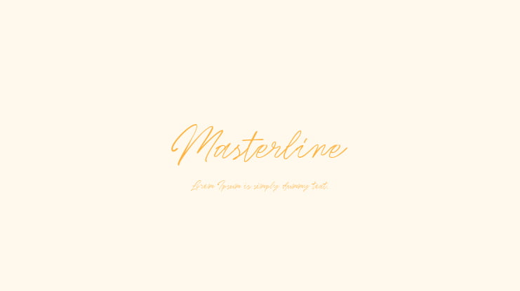 Masterline Font