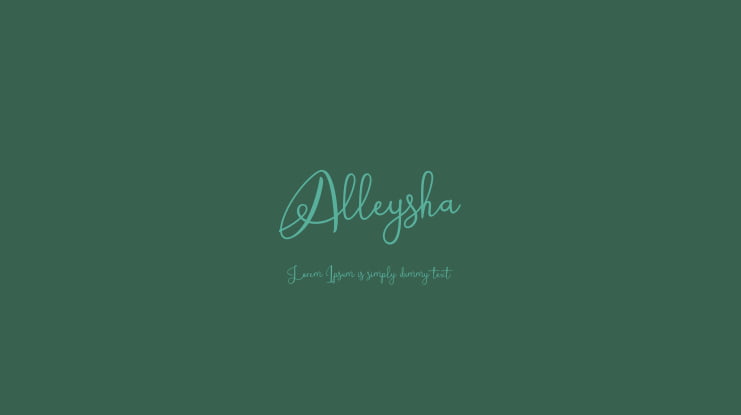 Alleysha Font