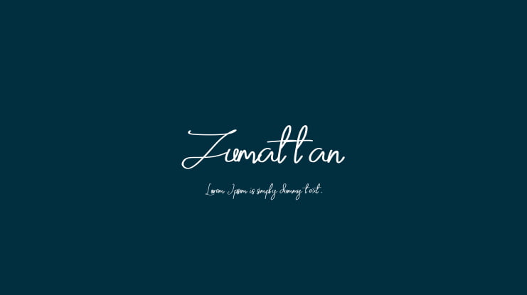 Zumattan Font