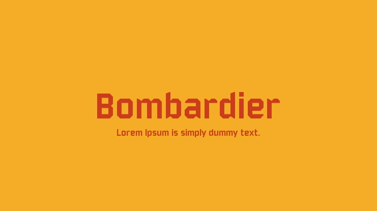 Bombardier Font Family