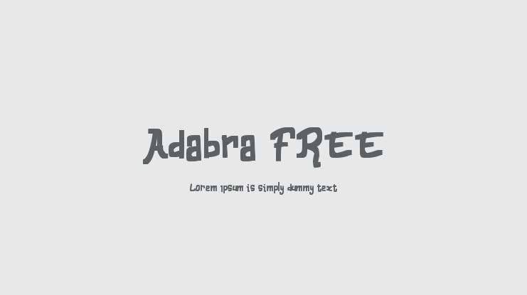 Adabra FREE Font