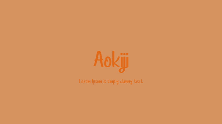 Aokiji Font