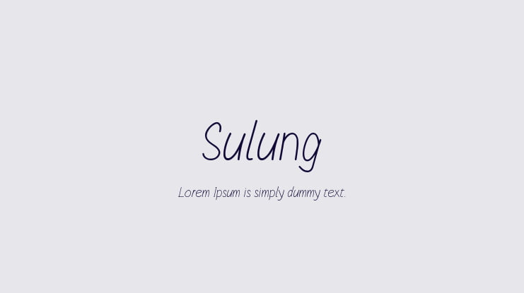 Sulung Font