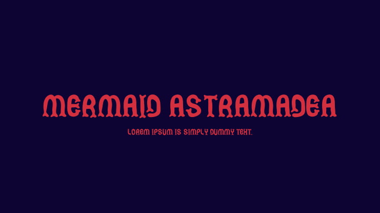 Mermaid Astramadea Font