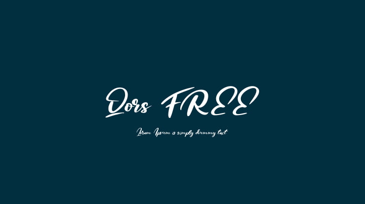 Qors FREE Font