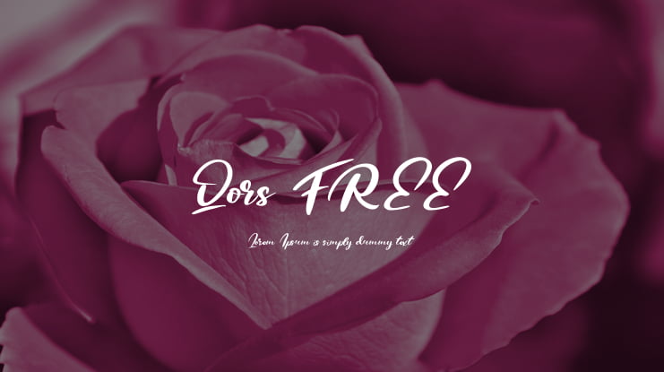 Qors FREE Font