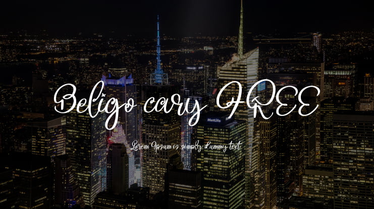 Beligo cary FREE Font