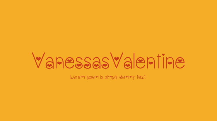 VanessasValentine Font