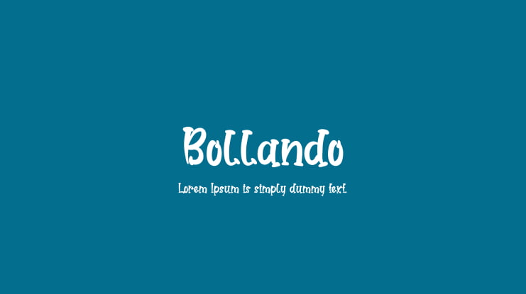 Bollando Font