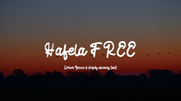 Hafela FREE Font