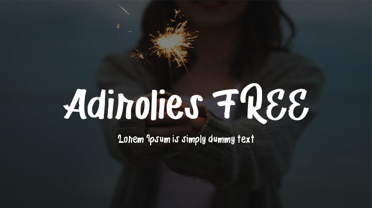 Adirolies FREE Font