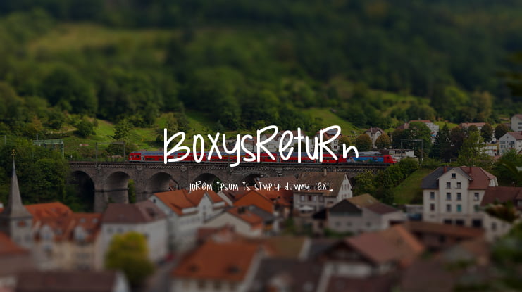 BoxysReturn Font