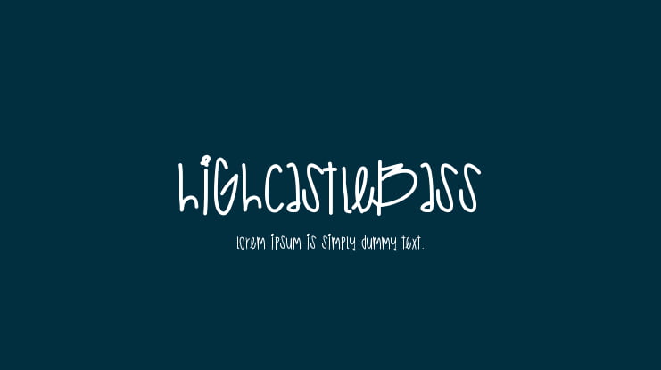 HighCastleBass Font