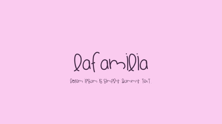 LaFamilia Font