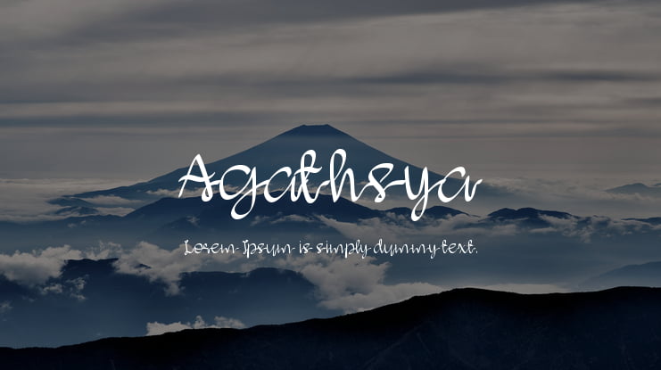 Agathsya Font