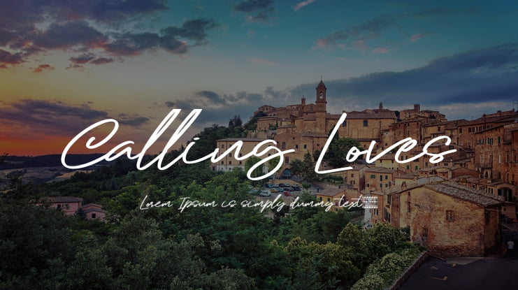 Calling Loves Font