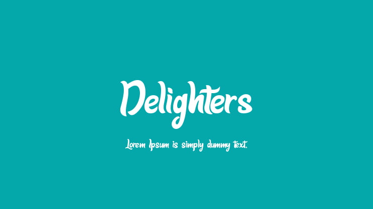 Delighters Font