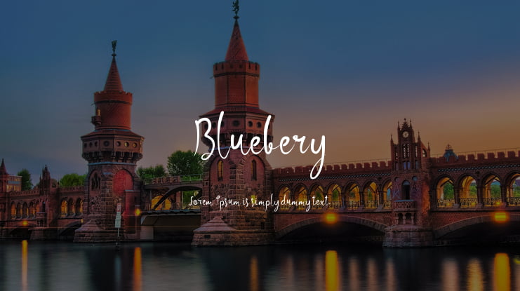 Bluebery Font