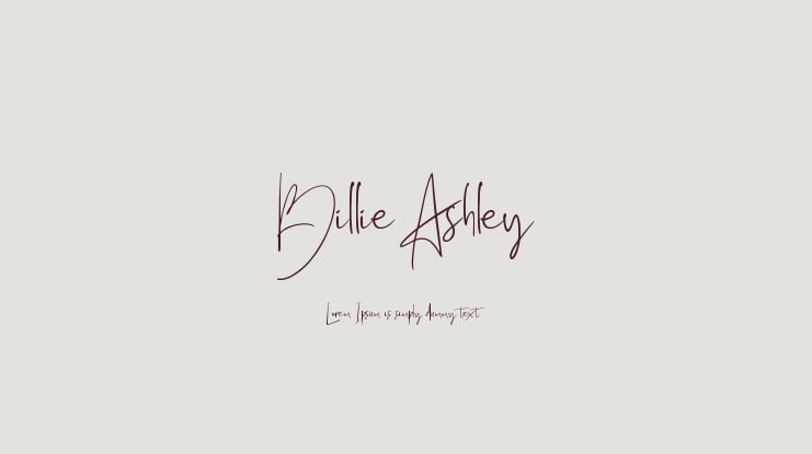 Billie Ashley Font