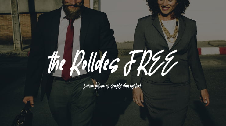 the Rolldes FREE Font