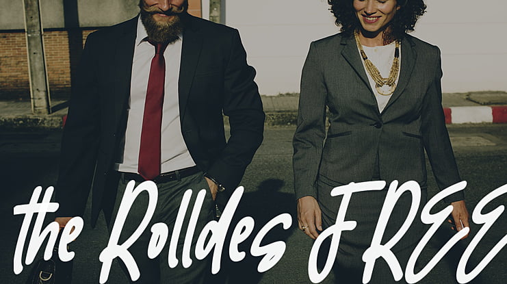 the Rolldes FREE Font