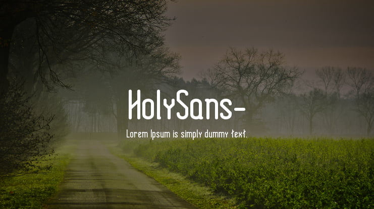 HolySans- Font Family