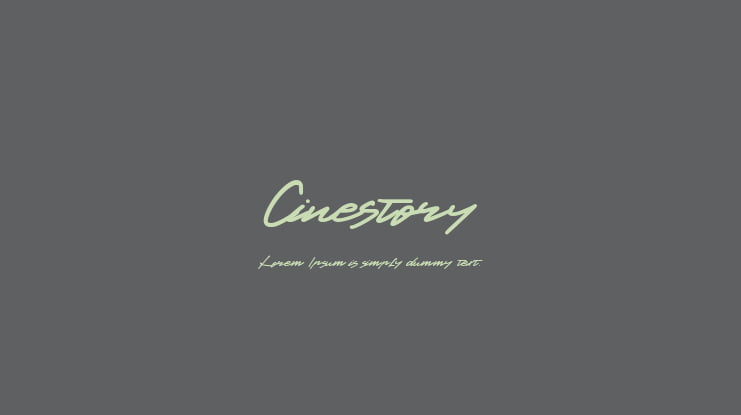 Cinestory Font