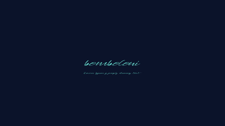 bomboloni Font