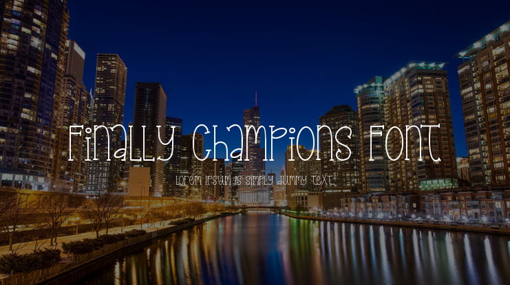 Finally Champions Font