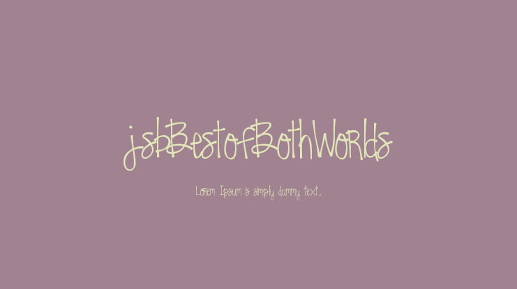 jsbBestofBothWorlds Font