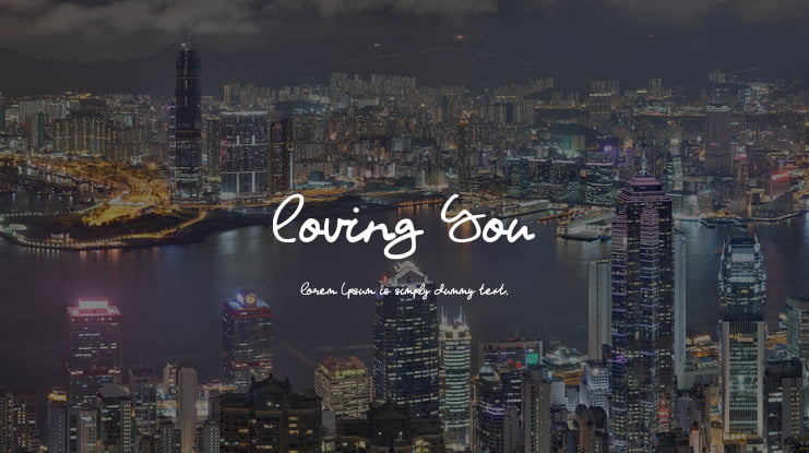 Loving You Font