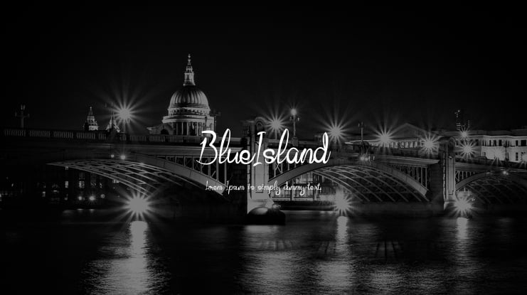 BlueIsland Font