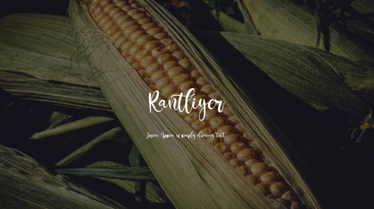 Rantliyer Font