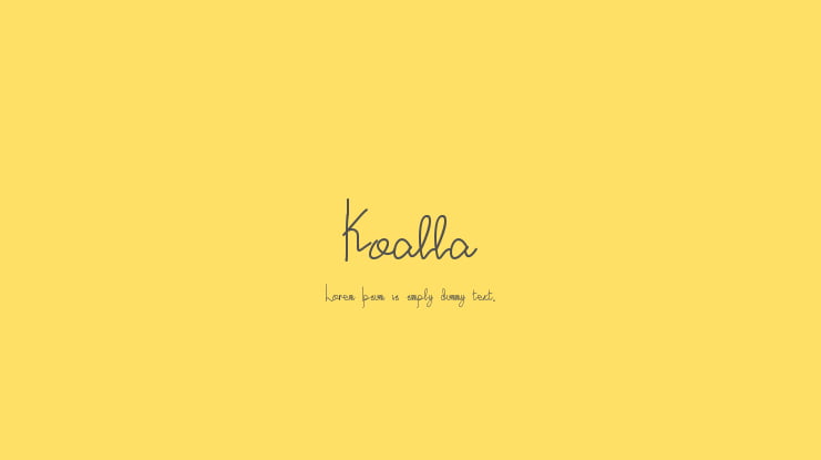 Koalla Font