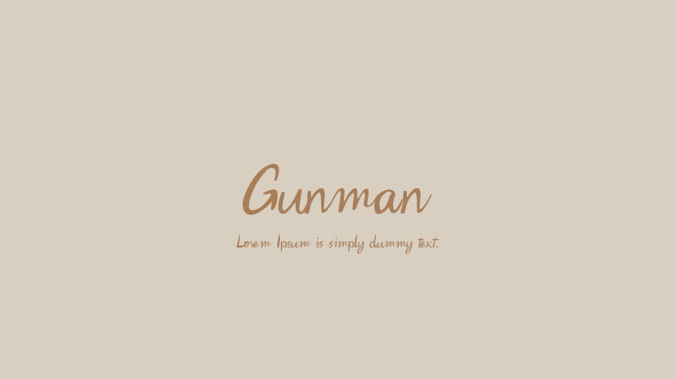 Gunman Font