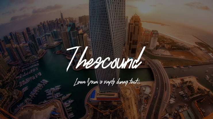 Thescound Font