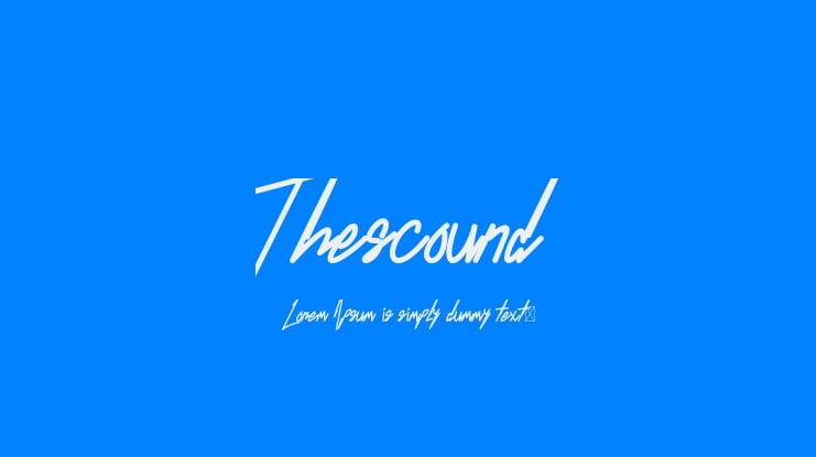 Thescound Font