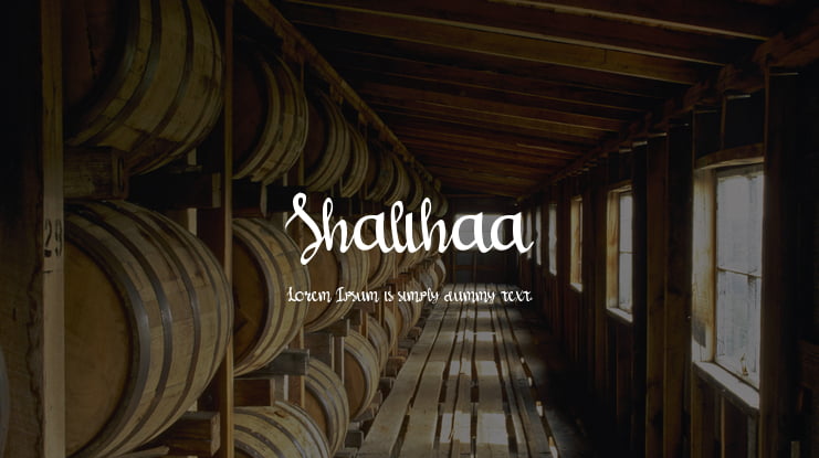 Shalihaa Font