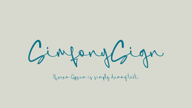 SimfonySign Font